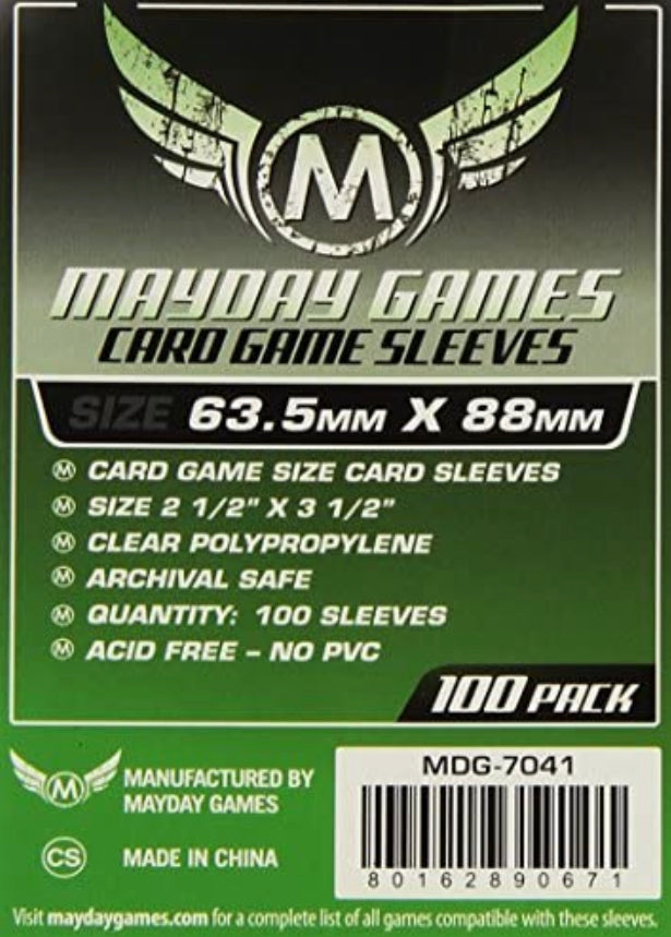 Mayday Games Card Sleeves (Packs of 100 Sleeves)
